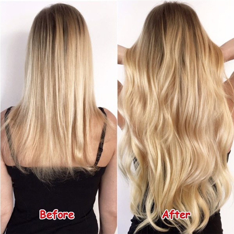 16-inch 40CM nail tip hair extension real person hair, 50 pieces per pack details Picture