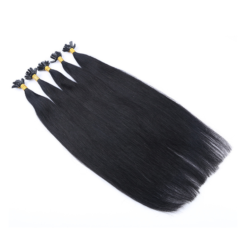 White high-end bonding hair extensions Real person Natural Hair extension bundle Application Scenario