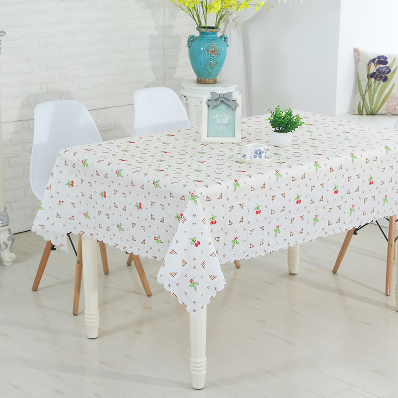【LOVELY HOME】【 Chi Jia 】EVA tablecloth source manufacturer Rectangular Mat no-wash household anti-slip Printed tablecloth Water and Oil Repellent Tea Table mat