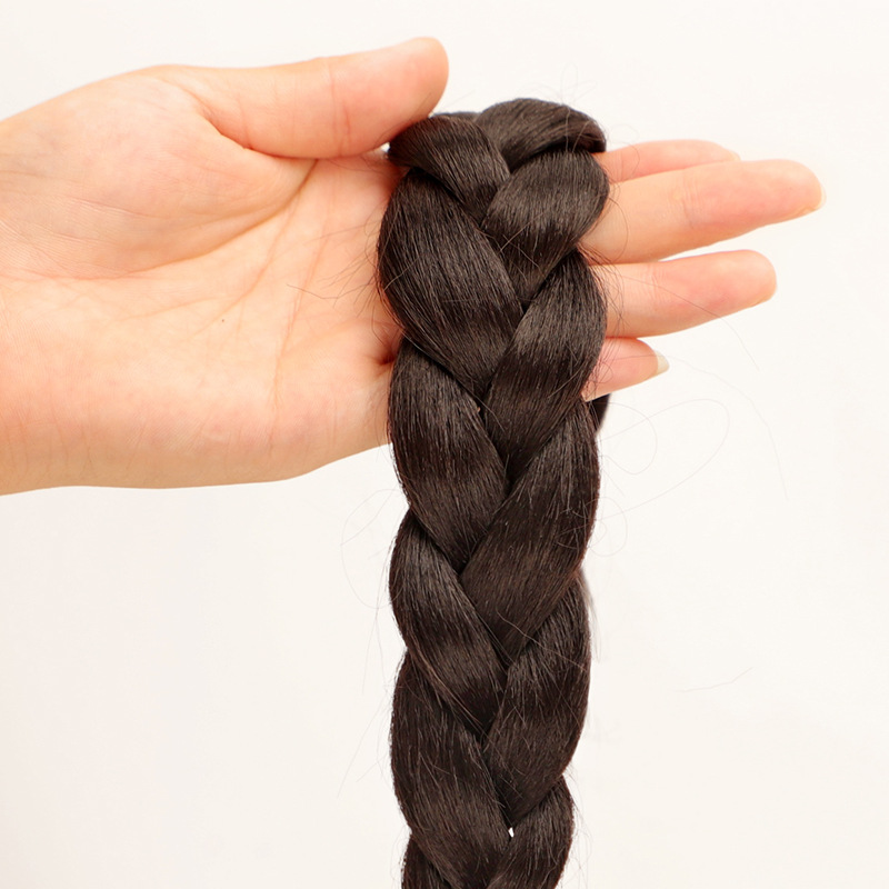 Exclusive braids for Internet celebrities and hot girls, natural false ponytails, false hair braids, children's ponytails, cute and playful double ponytails Specification image