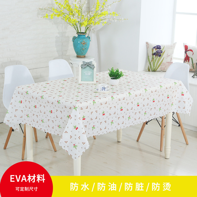 【LOVELY HOME】【持嘉】EVA台布防水防油免洗餐桌布塑料茶几布野餐垫PVC厂家桌布现货批发