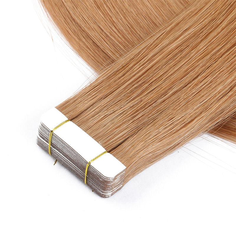 工厂货源 真人辫发保麟PU接发skin weft tape hair extensions