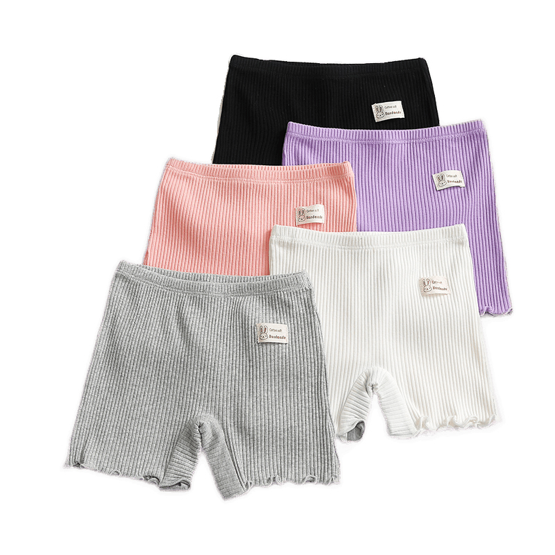 Summer 2022 new double-layer enhanced girls' safety pants, anti-glare Korean children's clothing spring style thin base socks Item Picture