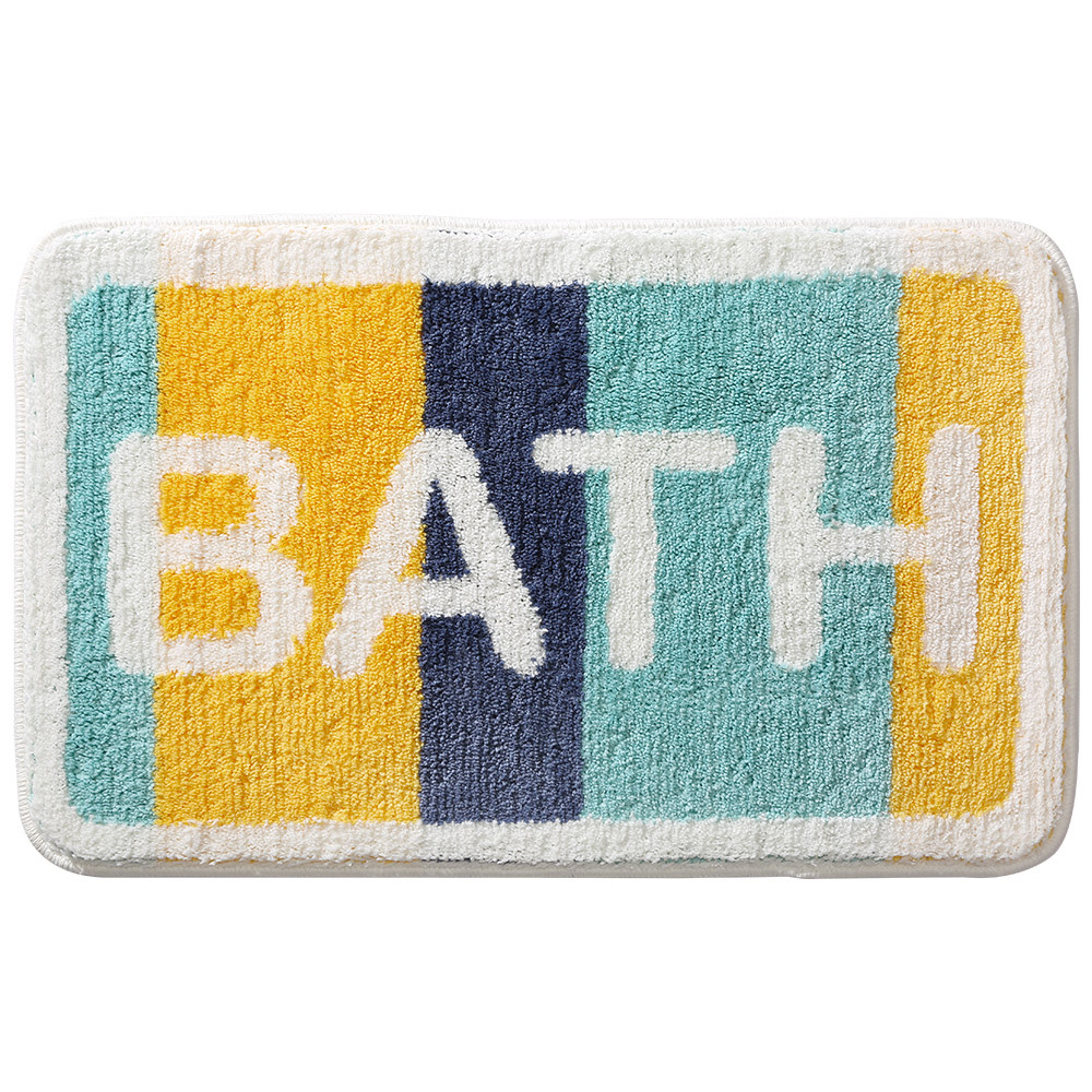 Cross-border simple thickened bathroom absorbent floor mat carpet, door entry home flocked anti-slip mat, bedroom floor mat Specification image
