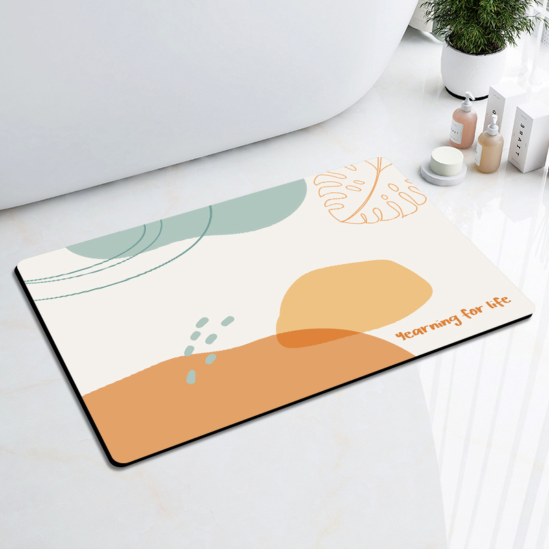 New Morandi floor MATS, bathroom anti-slip foot MATS, bathroom absorbent soft MATS, quick-drying door MATS Item Picture