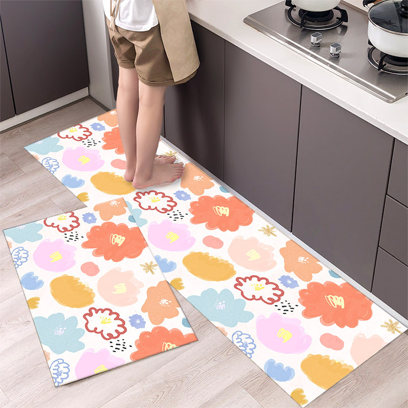 Nordic-style floor MATS, entrance door MATS, bathroom and toilet water-absorbing and anti-slip entrance MATS, door entry household floor MATS details Picture