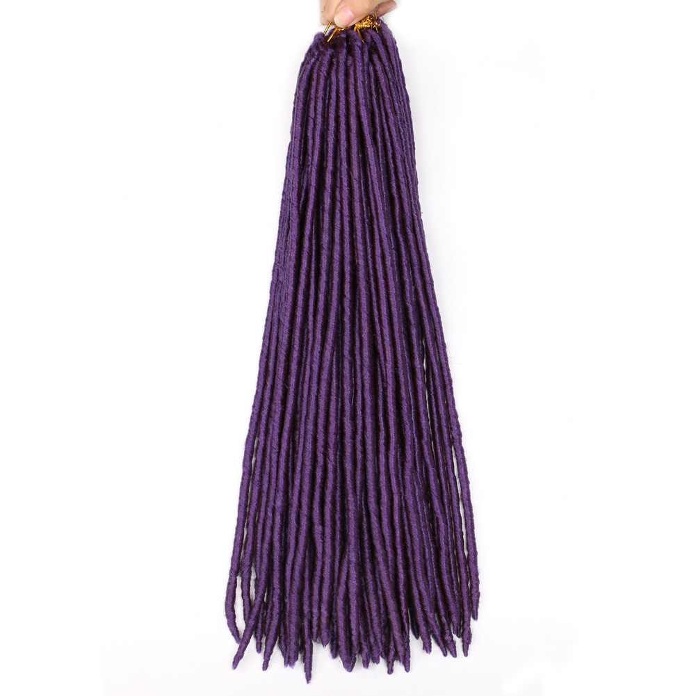 Wholesale chemical fiber, African hand-twisted, pointed tail, bucket-curved, European and American women's wig, FauxLocsCrochet Hair Application Scenario