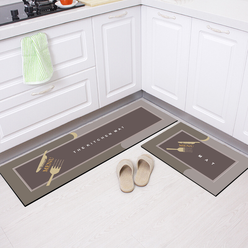 Wholesale diatom mud floor MATS, bathroom water-absorbing and anti-slip soft rectangular foot MATS, household quick-drying kitchen MATS details Picture