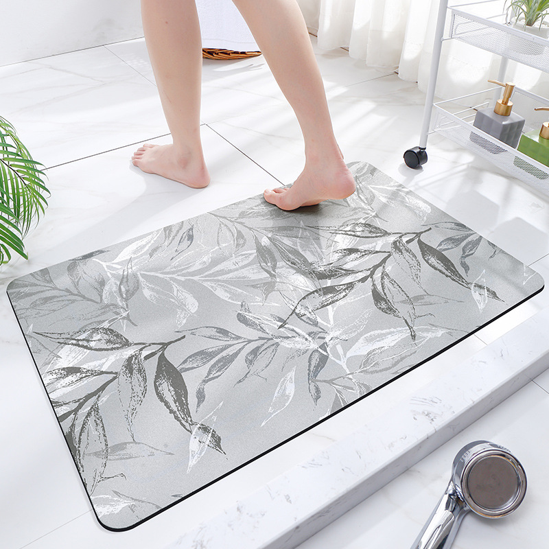 Cross-border light luxury bathroom absorbent entrance anti-slip mat, toilet quick-drying foot mat, bedroom door mat, home floor mat Application Scenario