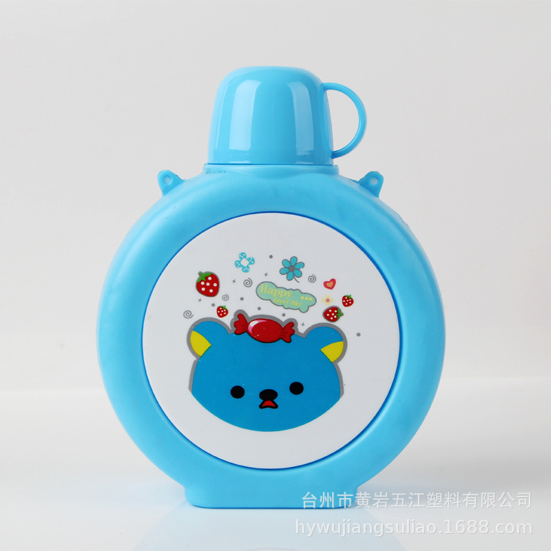 Niños cartoon kettle drawstring PP plastic cup estudiantes kettle details Picture