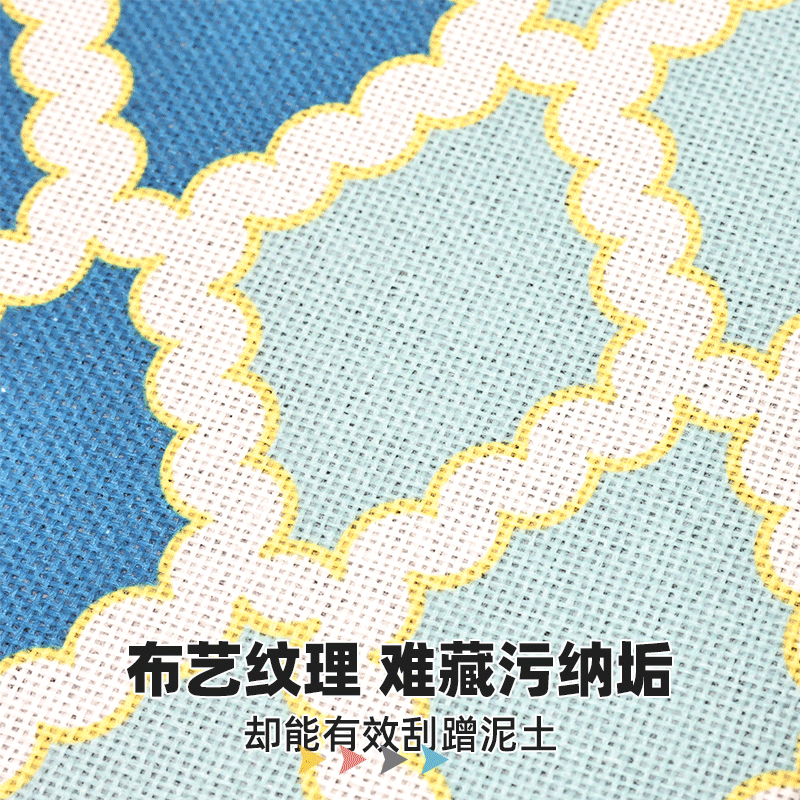 Linen kitchen floor MATS, Amazon rubber diatom mud absorbent floor MATS, waterproof, oil-proof and anti-slip kitchen carpets Specification image