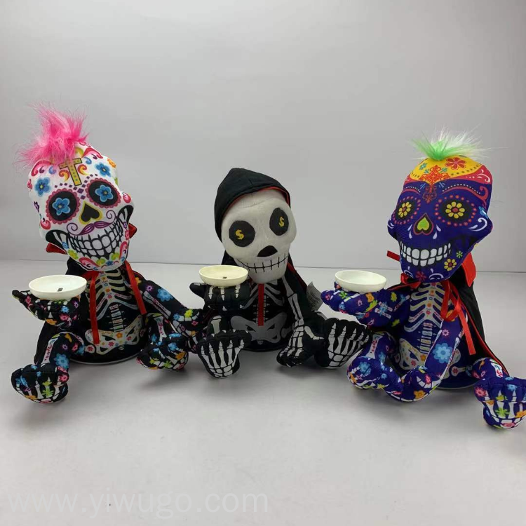 Halloween electric plush toy Money Controller, piggy bank, Ghost kid, Ghost Festival Funny piggy bank, Flower Ghost 1