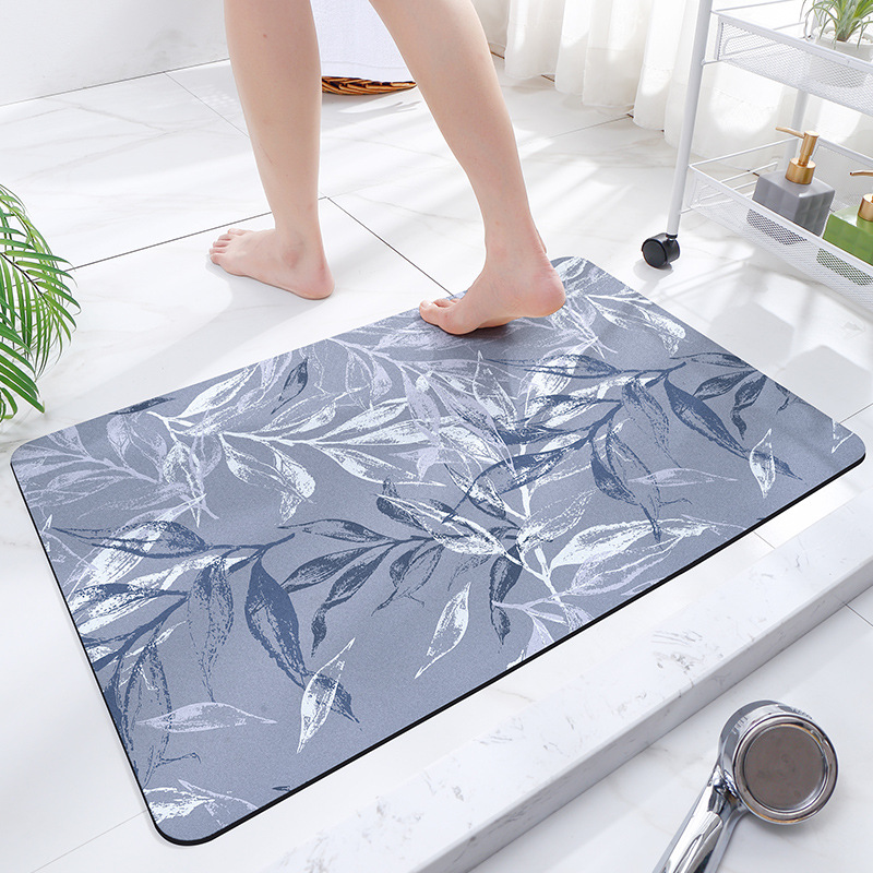 Cross-border light luxury bathroom absorbent entrance anti-slip mat, toilet quick-drying foot mat, bedroom door mat, home floor mat Item Picture