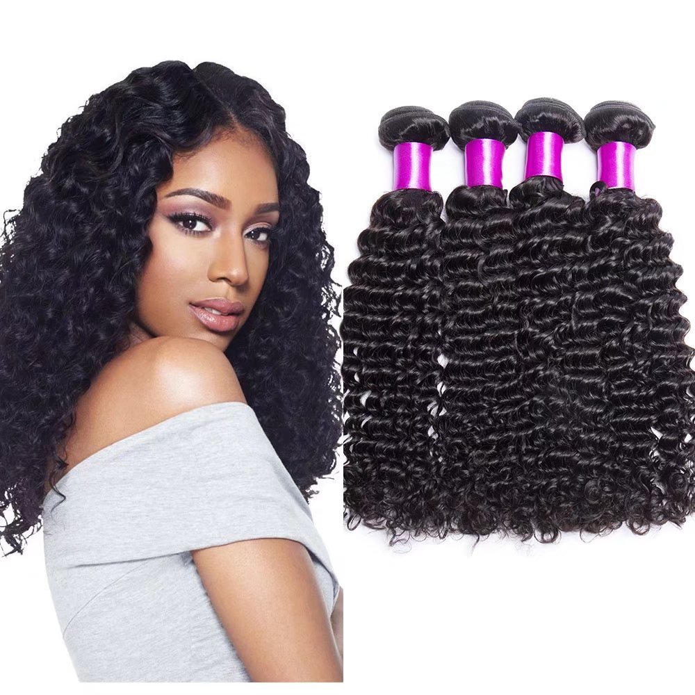 Direct supply from real person hair curling curtain manufacturer for cross-border foreign trade deep real person hair curling curtain