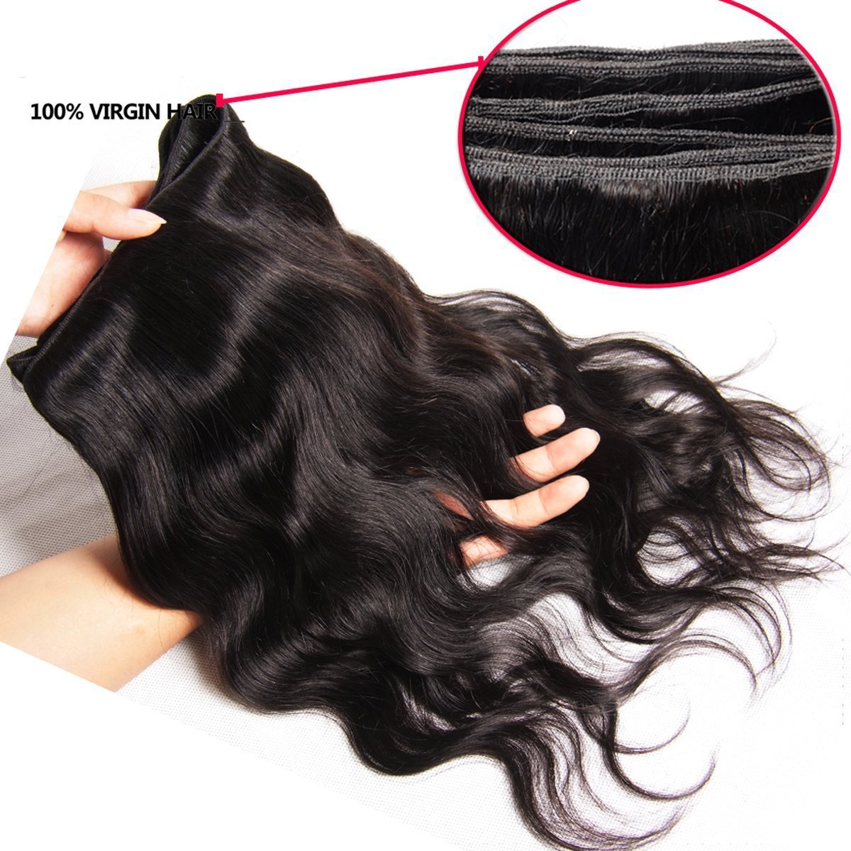 Direct sales of 10-40 inch 13*413*6 real hair curtains from the manufacturer of the popular American fashion details Picture