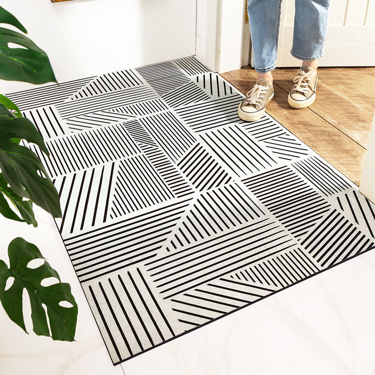 New simple household wear-resistant dust entry mat door door non-slip mat absorbent carpet can be cut thumbnail