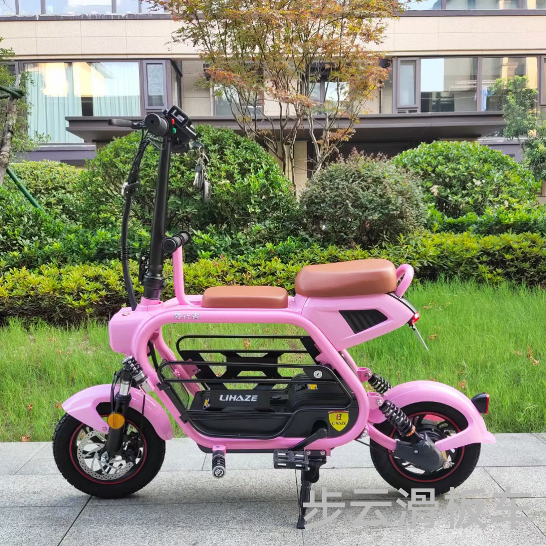 Buyun electric bicycle, two-seater electric bicycle, mother and child seat, commuter electric bicycle with basket key Item Picture