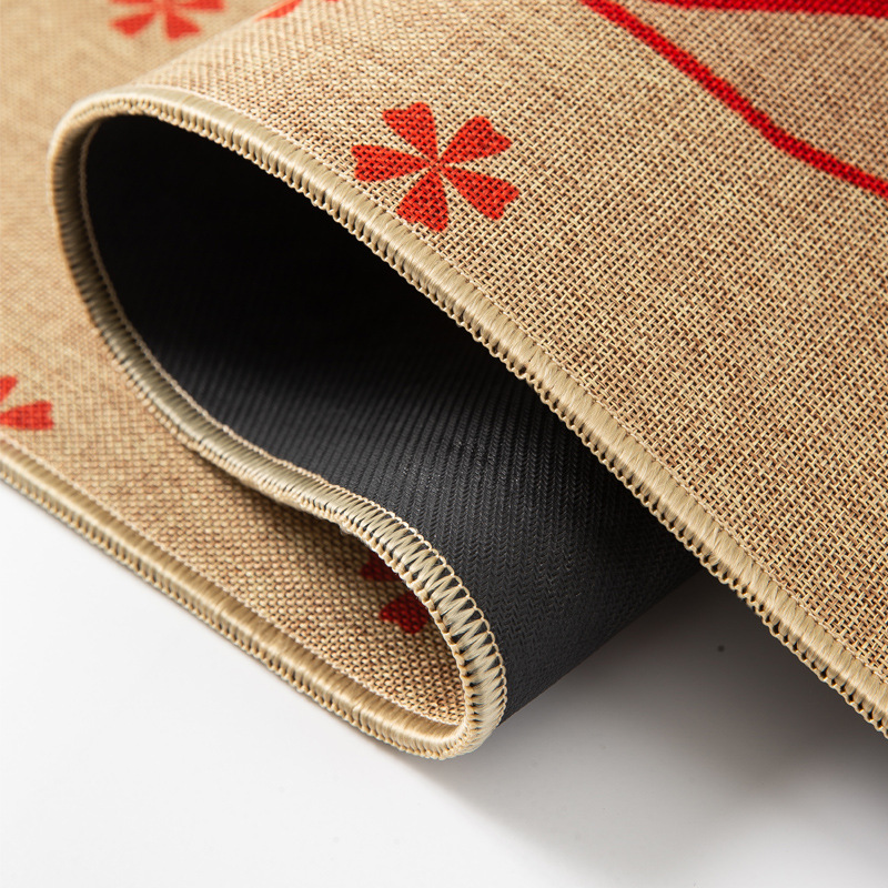 Flax rubber absorbent floor MATS, sisal door MATS, living room and kitchen entrance MATS, bathroom anti-slip foot MATS wholesale Specification image