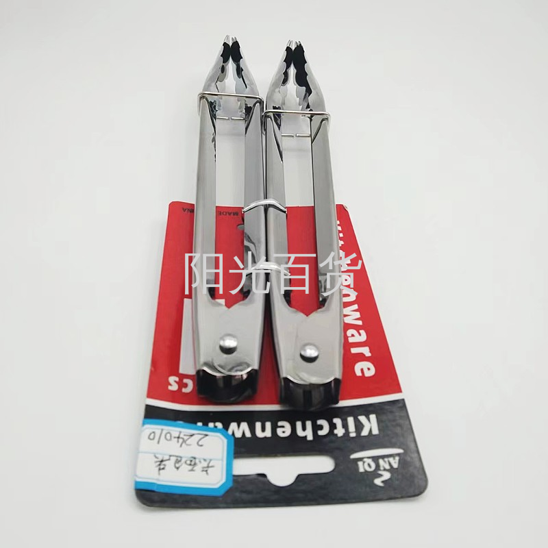Best-selling stainless steel food tongs, barbecue tongs, steak tongs, food tongs, kitchenware and small commodities in foreign trade Item Picture
