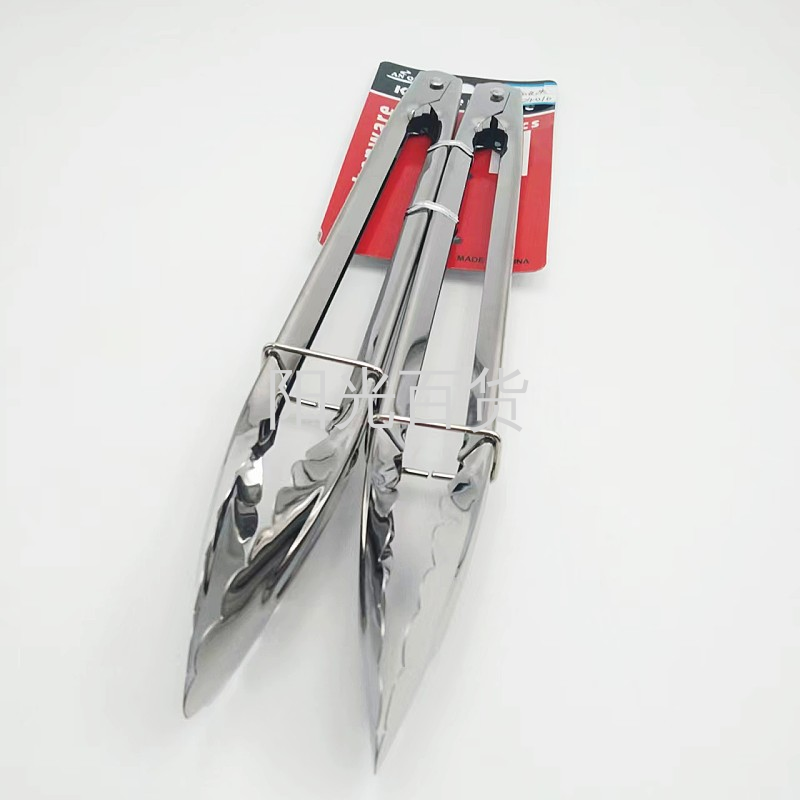 Best-selling stainless steel food tongs, barbecue tongs, steak tongs, food tongs, kitchenware and small commodities in foreign trade details Picture