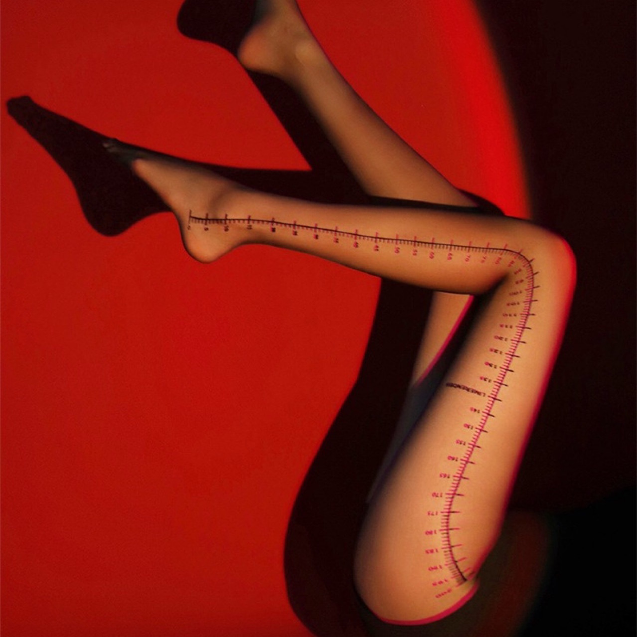 Ruler silk stockings for women, spring and autumn sexy ultra-thin anti-hook silk, freely cut pantyhose, ruler printed black silk socks Application Scenario