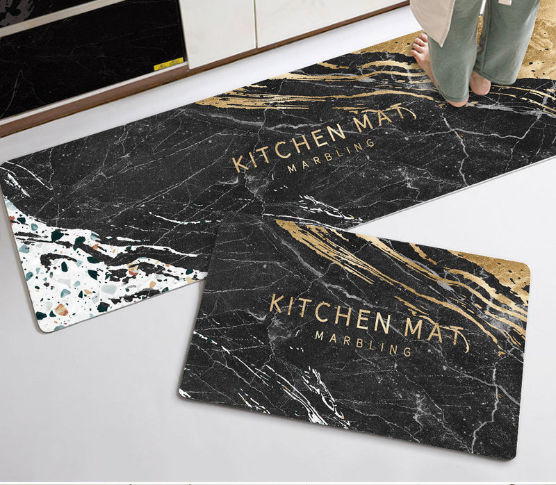 Absorbent soft floor MATS, bathroom entrance MATS, washroom and kitchen floor MATS, bathroom floor MATS, anti-slip and absorbent Specification image