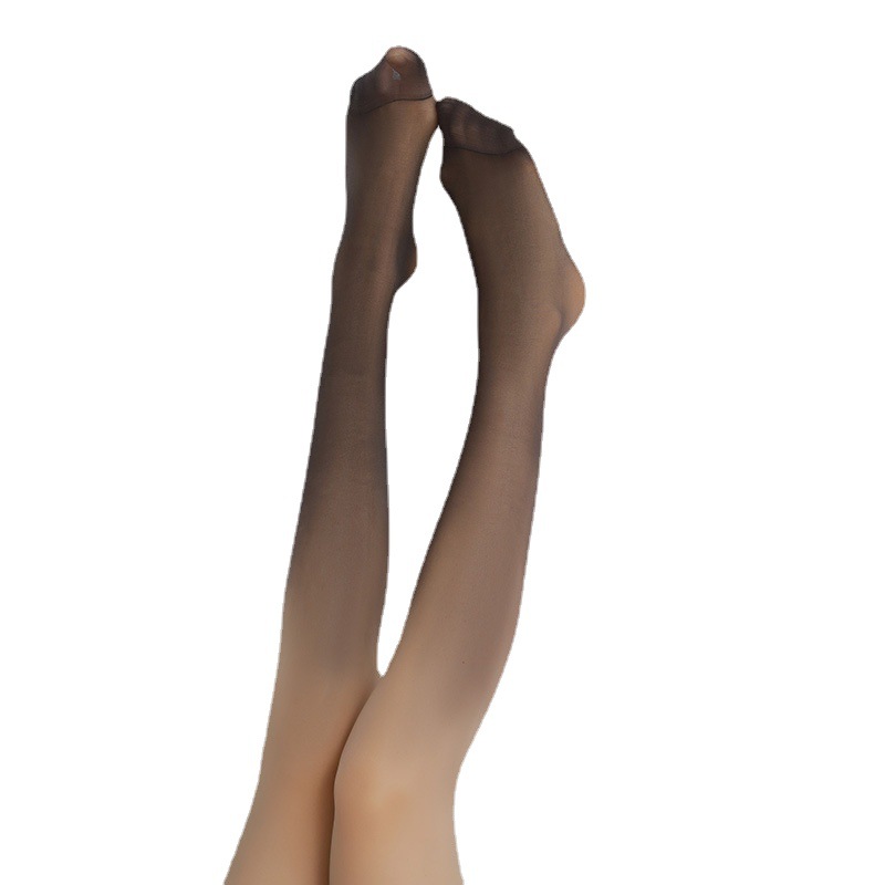 Velvet niche gradient color silk stockings for girls, sexy black silk, pure and sensual, thin black pantyhose wholesale Item Picture