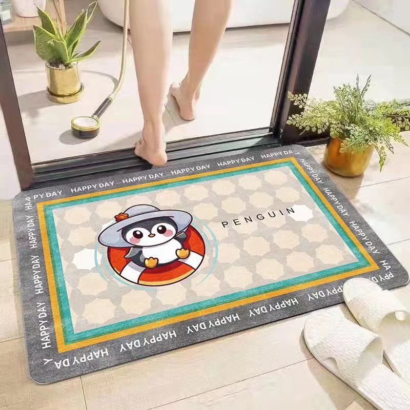 In-stock soft absorbent quick-drying MATS, bathroom door MATS, bathroom toilet MATS, diatomite bathroom floor MATS Application Scenario