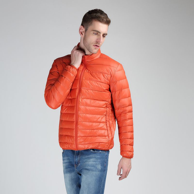 Men's short, plump and oversized down cotton-padded jackets, winter stand-up collar, large-sized, lightweight cotton-padded jackets are in stock for wholesale Application Scenario