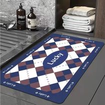 Floor mat toilet absorbent quick drying soft mat bathroom door non-slip foot mat toilet toilet entry mat