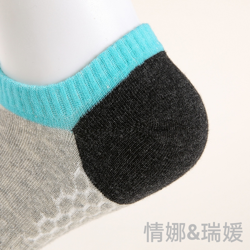 Pure cotton socks, men's summer trendy short socks, anti-odor boat socks, sweat-absorbing sports socks Item Picture