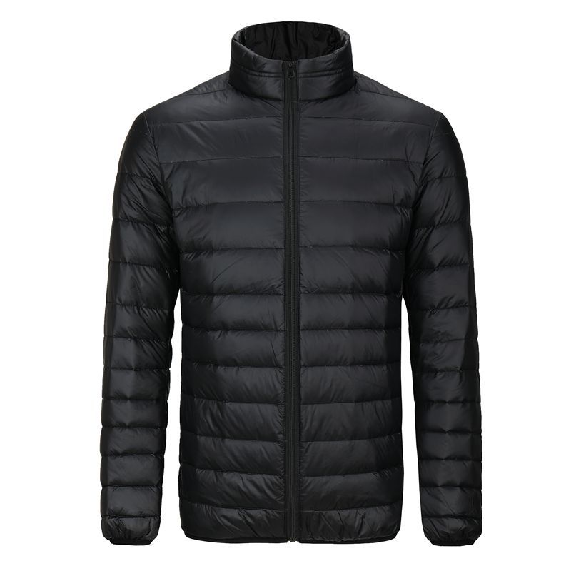 Men's short, plump and oversized down cotton-padded jackets, winter stand-up collar, large-sized, lightweight cotton-padded jackets are in stock for wholesale Item Picture