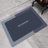 Bathroom floor mat, toilet diatom mud soft pad, water-absorbing floor mat, toilet, bathroom door, anti-slip carpet, household bathroom details Picture