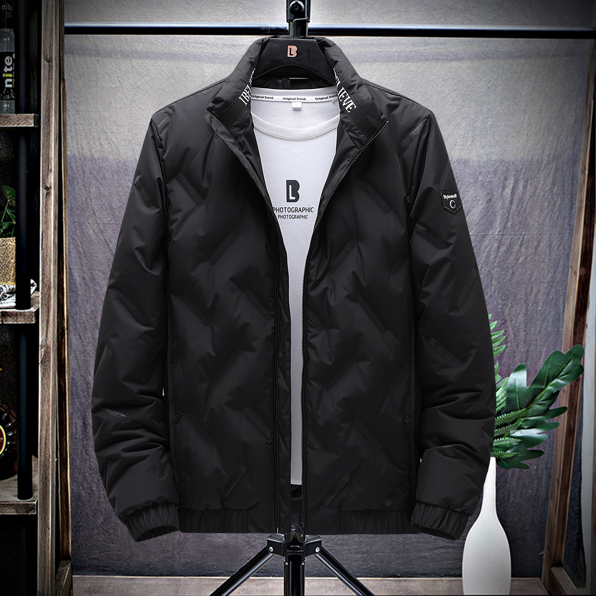 冬季新品男士羽绒服90白鸭绒保暖御寒时尚羽绒外套中青年羽绒服男 details Picture