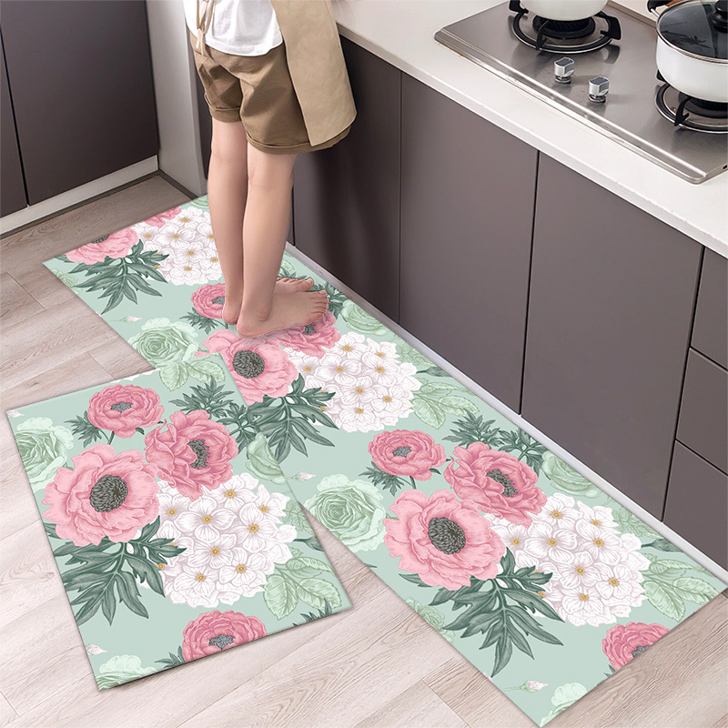厨房专用地垫防滑吸水吸油家用浴室门口脚垫可裁剪地毯进门垫脚垫
