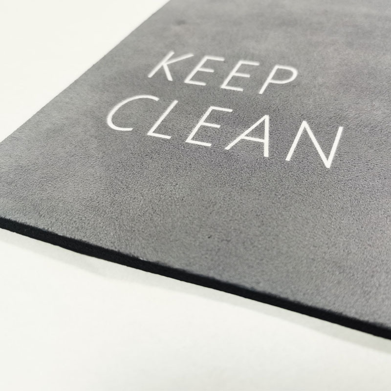 Customized kitchen floor mat anti-slip rubber suede floor mat manufacturer supplies thickened single-sided oil-resistant and dirt-resistant carpet Specification image