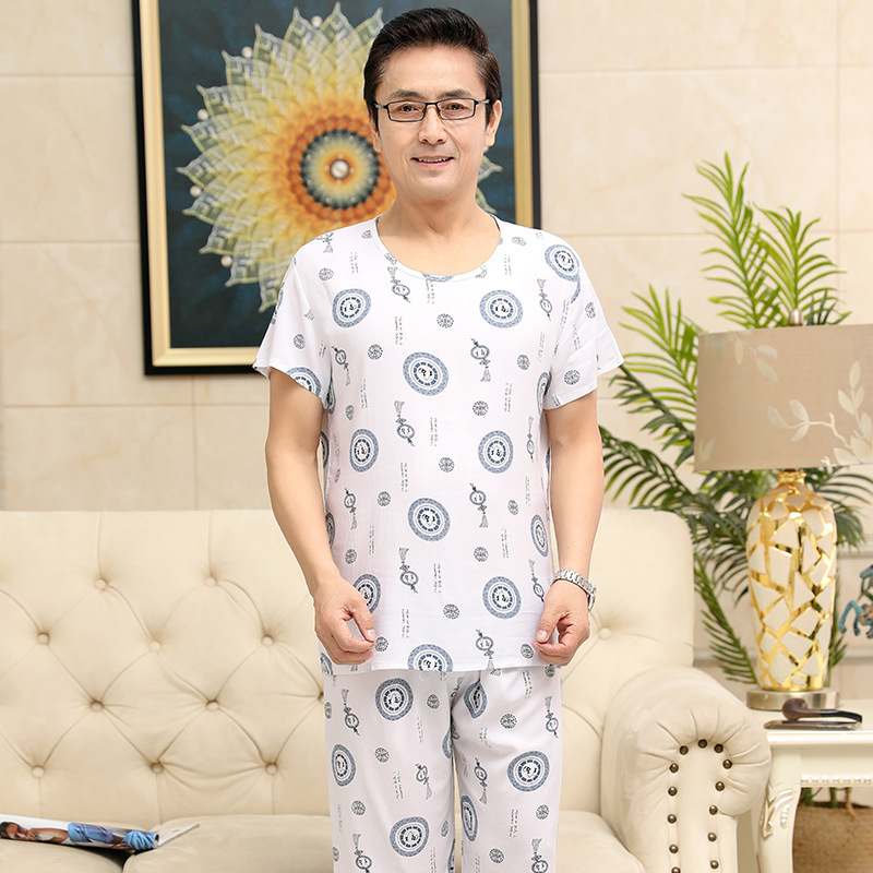 男士家居服实物图