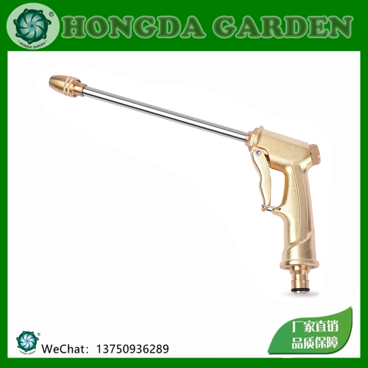 电镀水枪电镀高压洗车水枪家用洗车水枪园林浇花工具合金电镀水枪