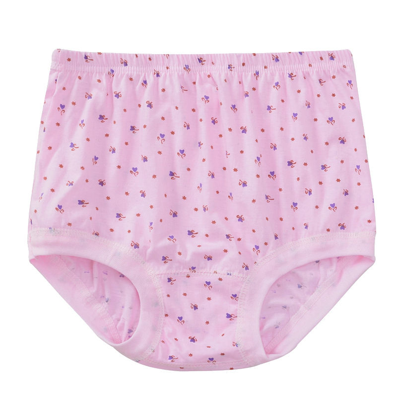 Wholesale and consignment sales of high-waisted pure cotton plus-size triangular underpants for middle-aged and elderly women Application Scenario