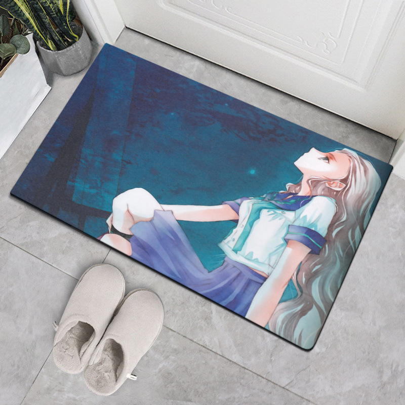 Nordic-style home anime character floor MATS, entrance door foot MATS, kitchen, bathroom and bedroom anti-slip and absorbent floor MATS and carpets Application Scenario