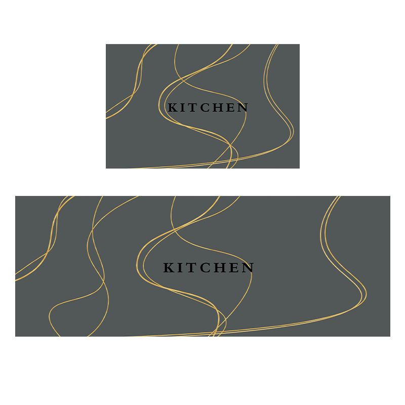 The kitchen floor mat is anti-slip, oil-proof and waterproof. The door carpet is washable and does not require washing. It is a special water-absorbing and oil-absorbing foot mat that is dirt-resistant Item Picture