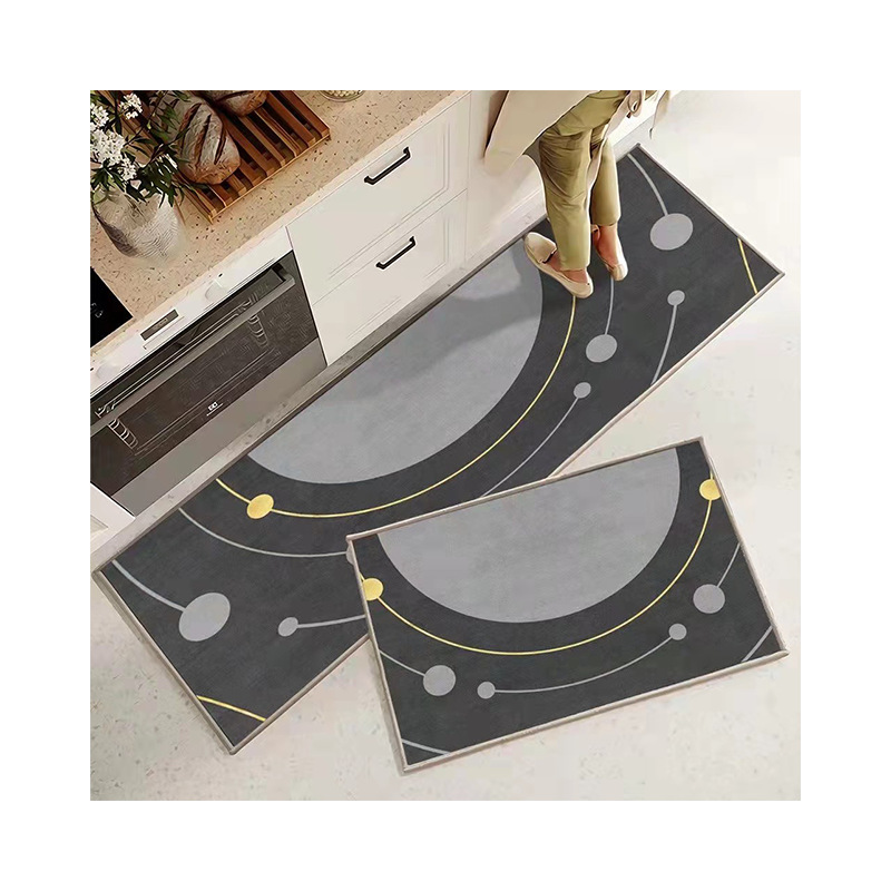 Nordic-style diatom mud water-absorbing soft cushion bathroom and kitchen anti-slip floor mat, washable, quick-drying, waterproof entry mat Specification image