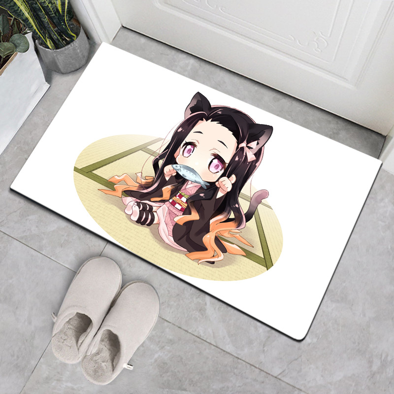 Nordic-style home anime character floor MATS, entrance door foot MATS, kitchen, bathroom and bedroom anti-slip and absorbent floor MATS and carpets Item Picture