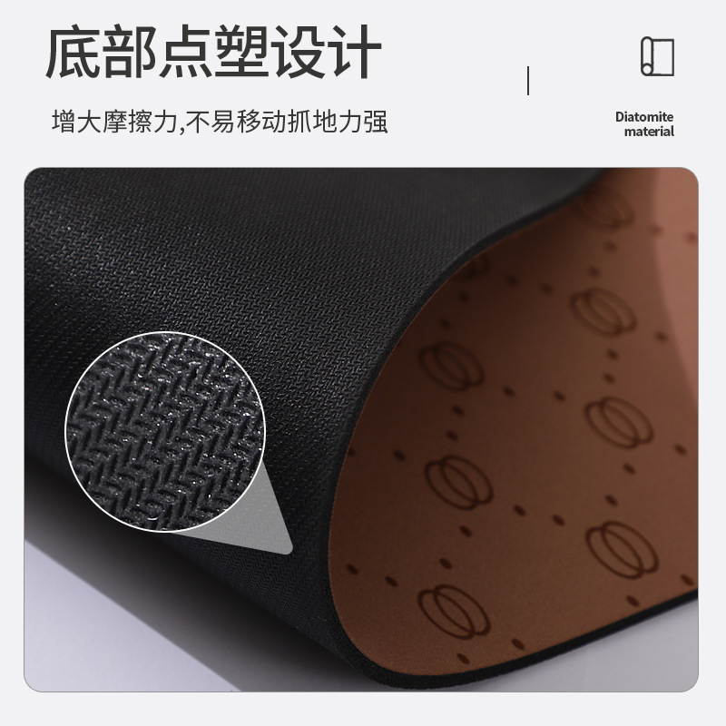 In-stock kitchen floor MATS, rubber, washable, stain-resistant floor MATS, anti-slip long strips of diatom mud carpets, household floor MATS details Picture