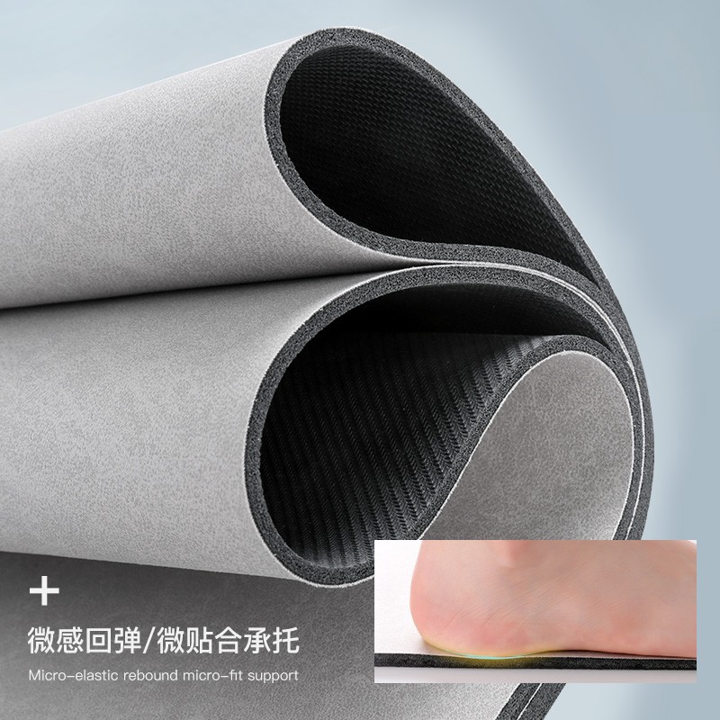 Nordic-style diatom mud water-absorbing soft cushion bathroom and kitchen anti-slip floor mat, washable, quick-drying, waterproof entry mat details Picture