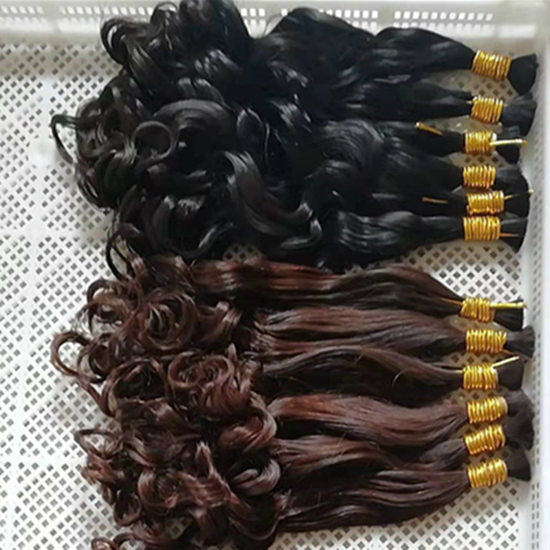 Factory direct sales of real person wigs, curly hair ties, European and American wigs, invisible and seamless crystal rope hair extensions, wig bundles Application Scenario