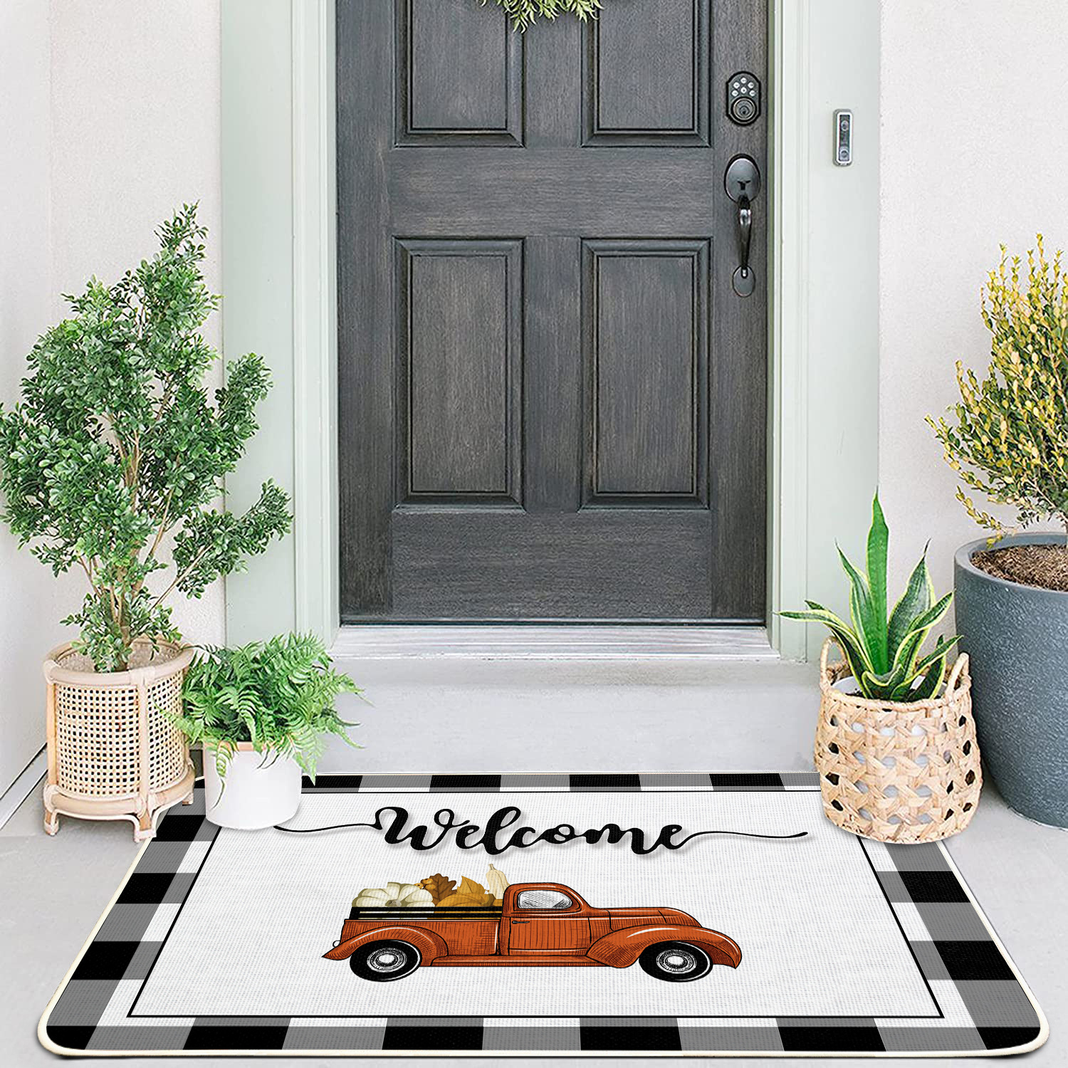 Flax rubber absorbent floor MATS, sisal door MATS, living room and kitchen entrance MATS, bathroom anti-slip foot MATS wholesale