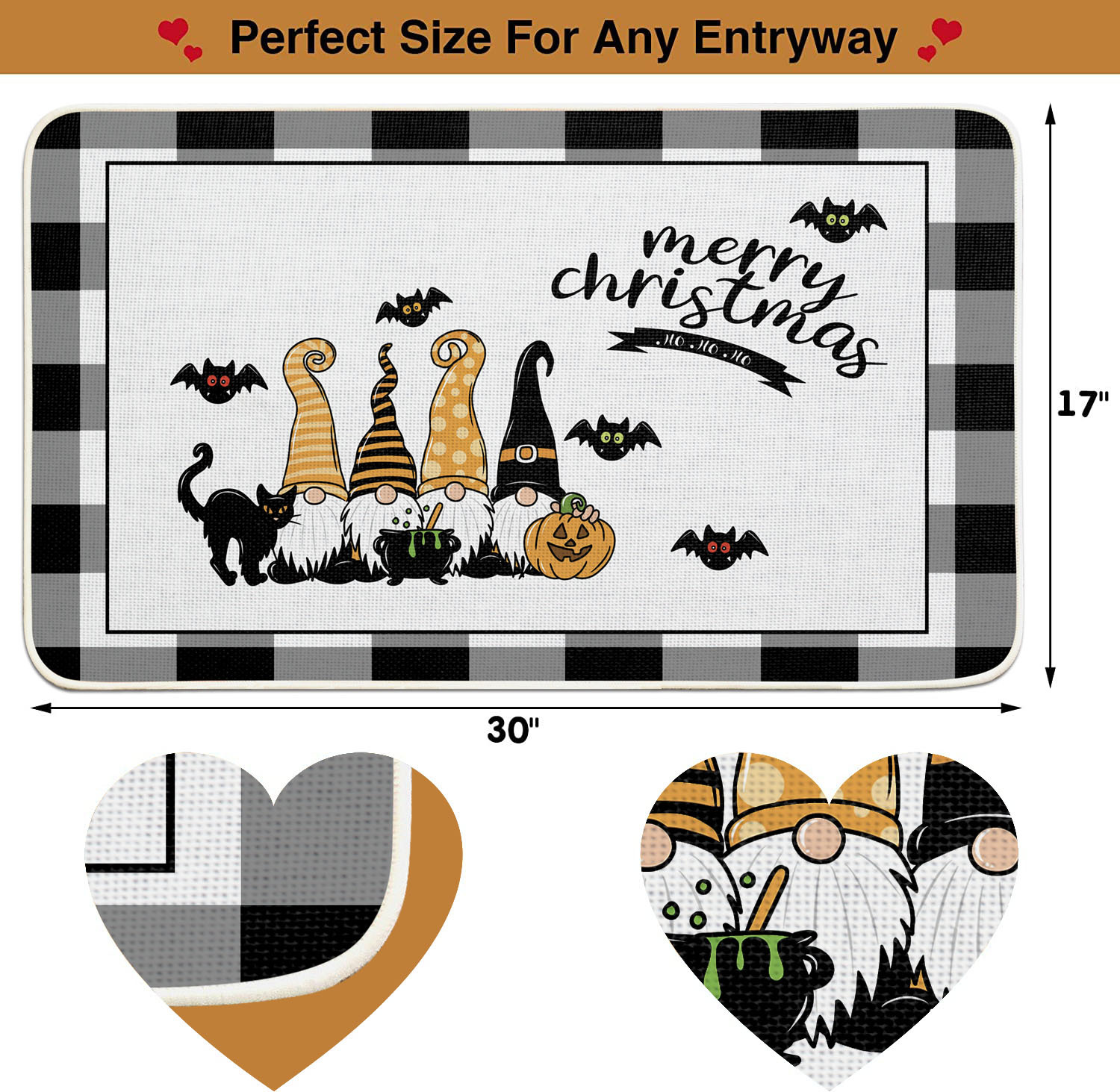 Flax rubber absorbent floor MATS, sisal door MATS, living room and kitchen entrance MATS, bathroom anti-slip foot MATS wholesale details Picture