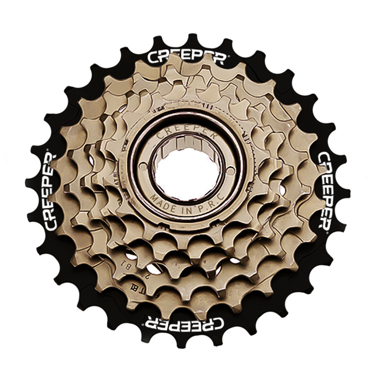 Crawler Factory Direct Flywheel Positioning 6 Fly Yellow + Black High Quality Accessories Bicycle Professional Application Scenario