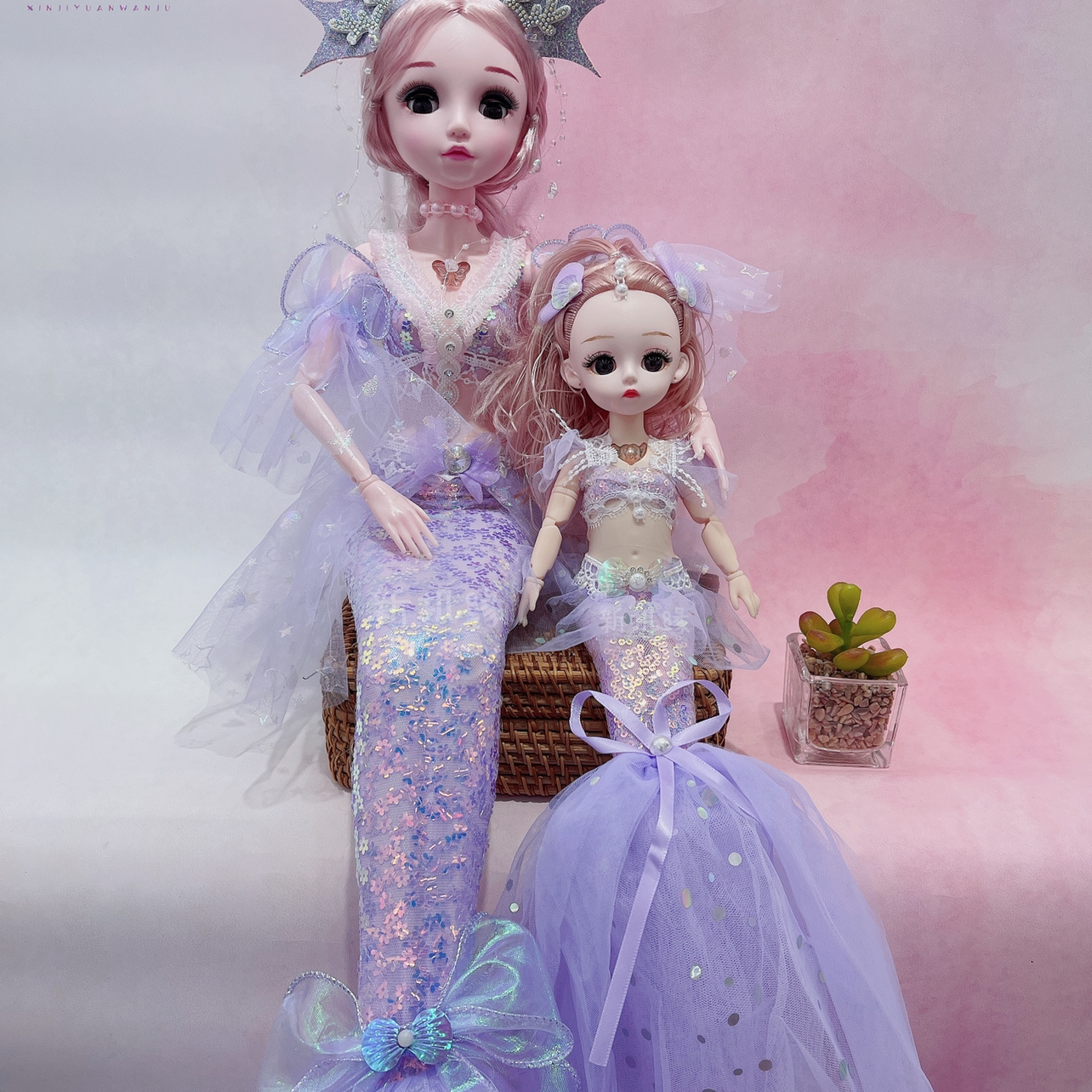 New Opportunity Bestseller: 60cm Mermaid Blinking, Singing, Joint Moving, Barbie Doll, girl Gift toy details Picture